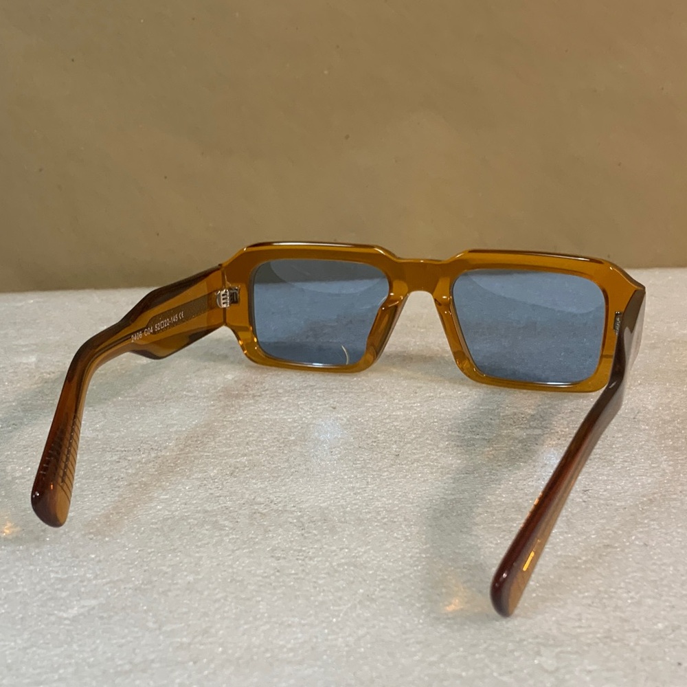 Men’s Stylish Amber Fashion Sunglasses - Picture 4 of 6